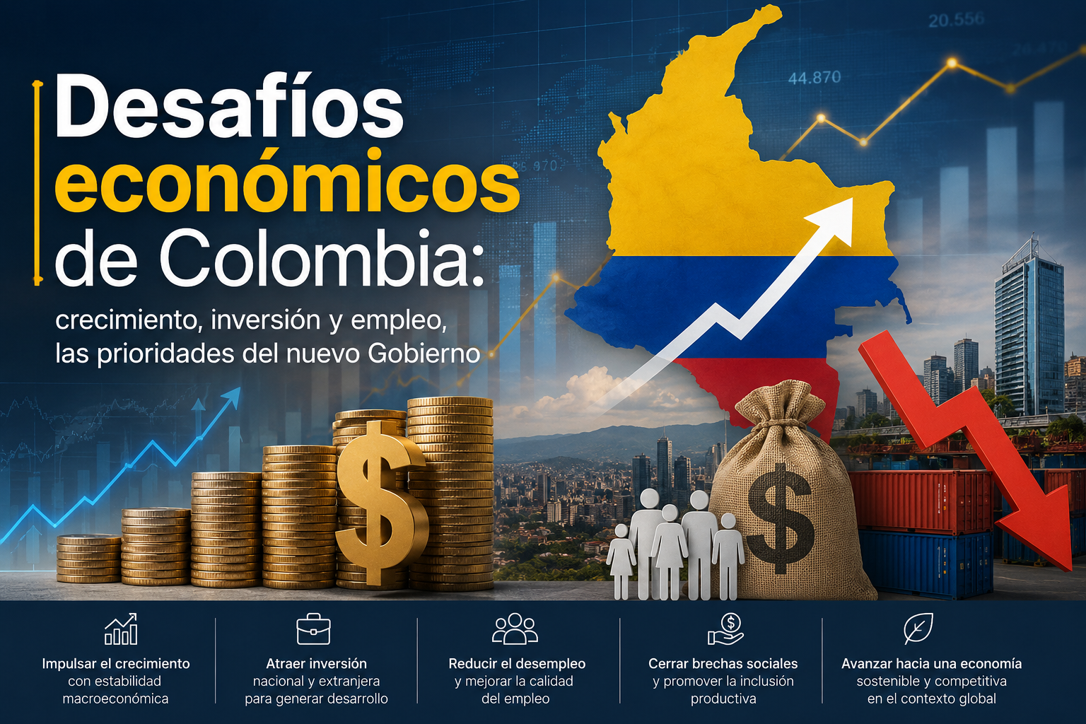 El reto: sacar al país de la crisis