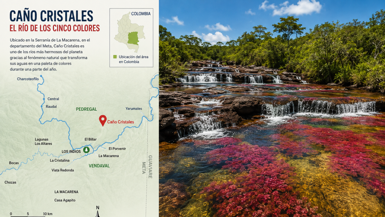 Caño Cristales: el río de los cinco colores que asombra al mundo